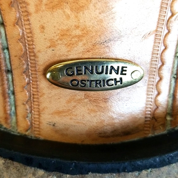 BELVEDERE BLACK OSTRICH AND LIZARD SKIN MEN'S DRESS SHOES. SIZE 9.5 - Picture 3 of 9